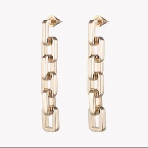 NWT Eddie Borgo Supra Link Drop Earrings
